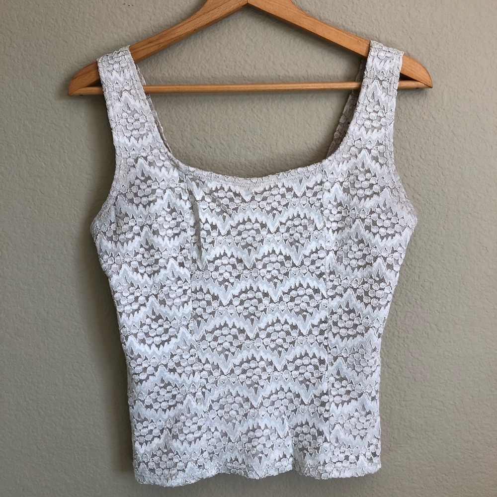 Fancy lace tank top